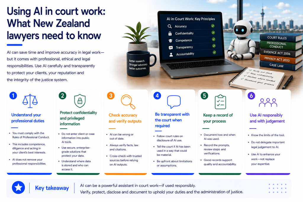 Using AI in Court Work: What New Zealand Lawyers Need to&nbsp;Know