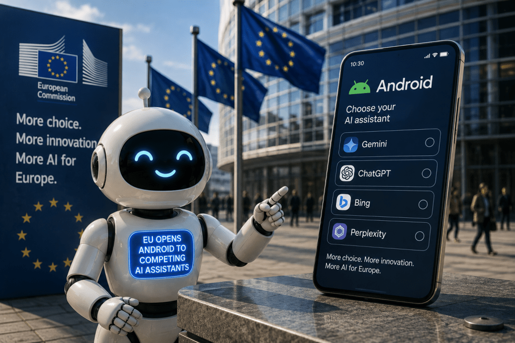 EU opens Android to competing AI&nbsp;assistants