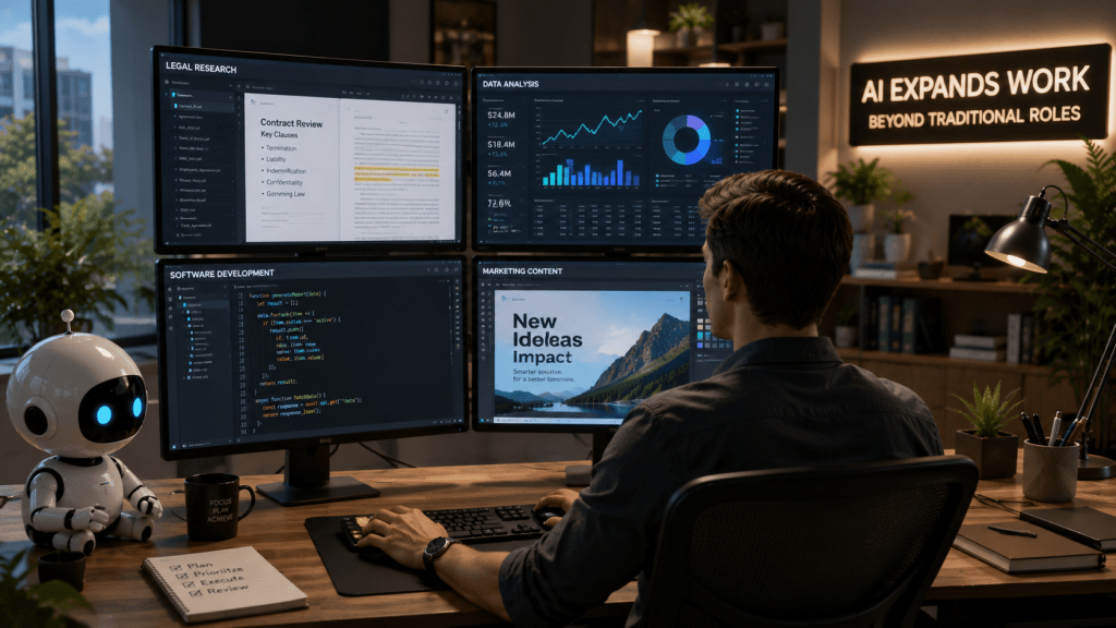 OpenAI research shows AI is expanding what people do at&nbsp;work