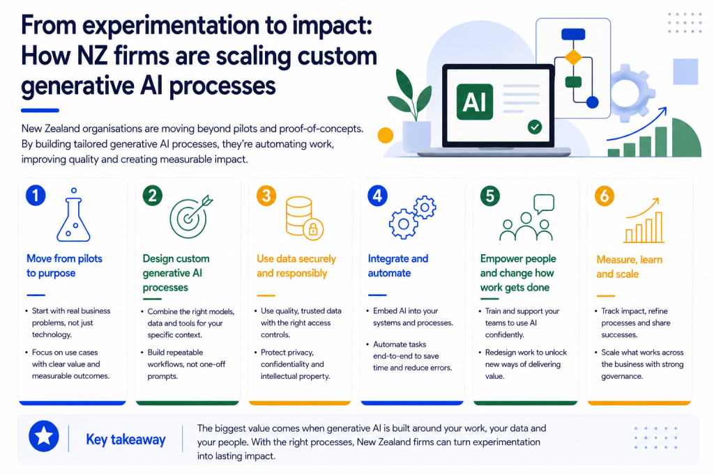 From Experimentation to Impact: How NZ Firms Are Scaling Custom Generative AI&nbsp;Processes