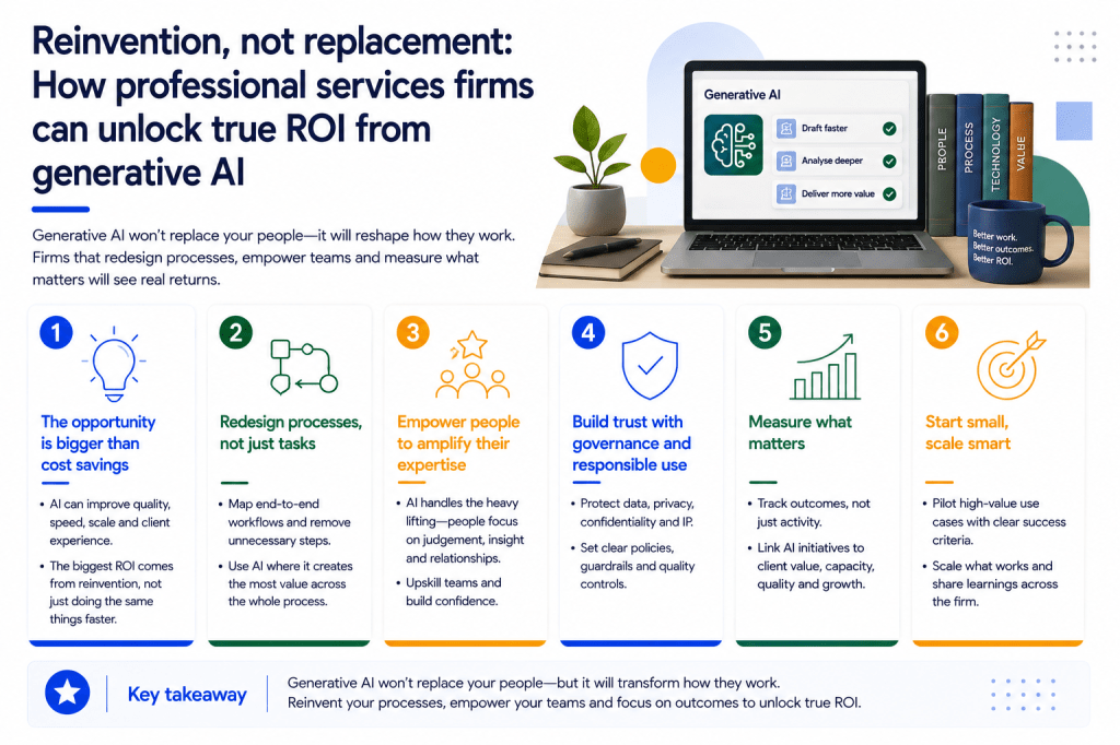 Reinvention, Not Replacement: How Professional Services Firms Can Unlock True ROI from Generative&nbsp;AI